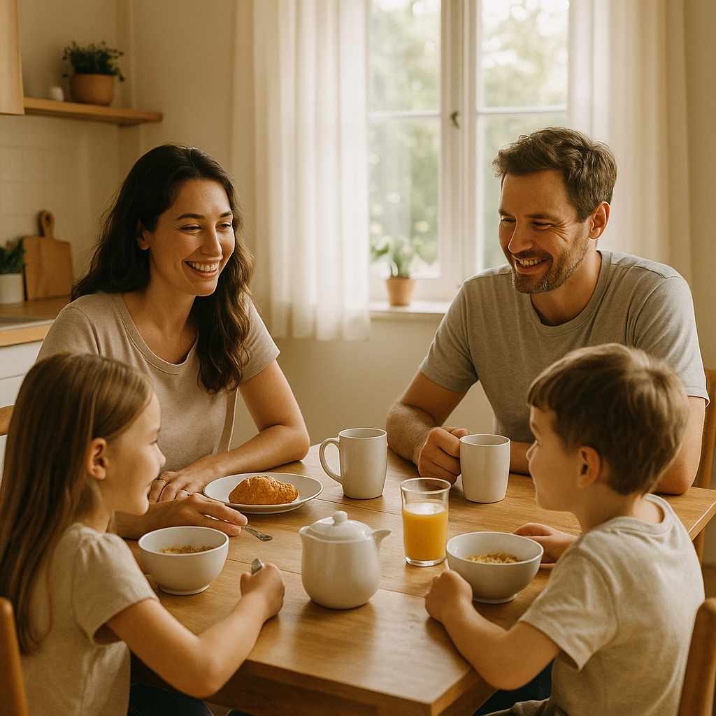 Relaxed Family Breakfast