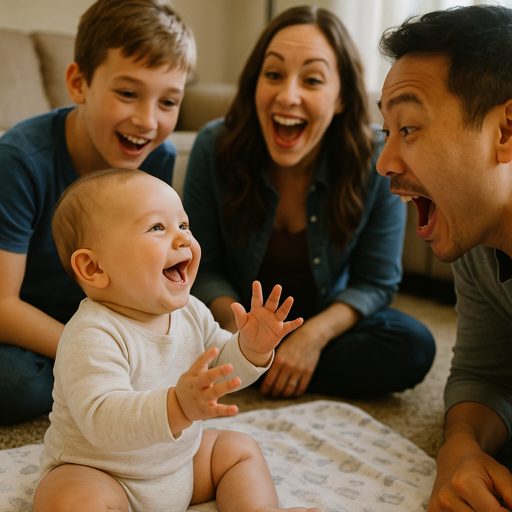 20250616_1131_Baby's Joyful Interaction_simple_compose_01jxvn5p6cejmb1bp43yxye7e1