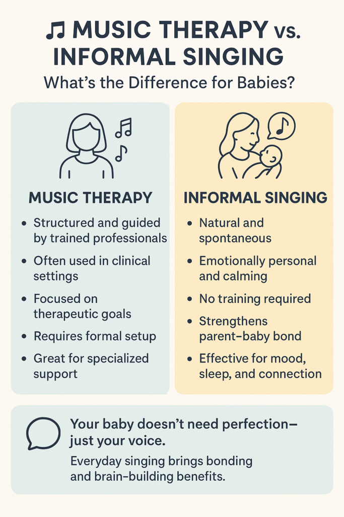benefits of singing to babies