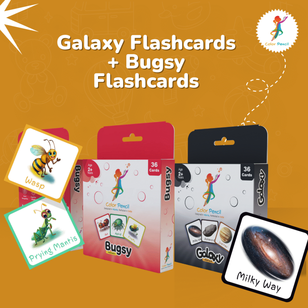 galaxy + bugsy flashcards