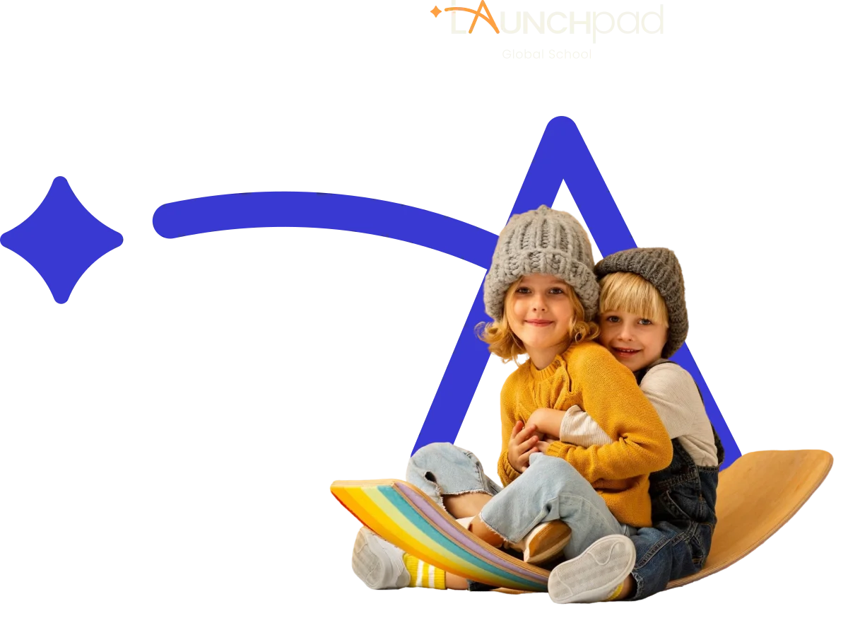 LaunchPad Global School, children learning in a structured classroom environment